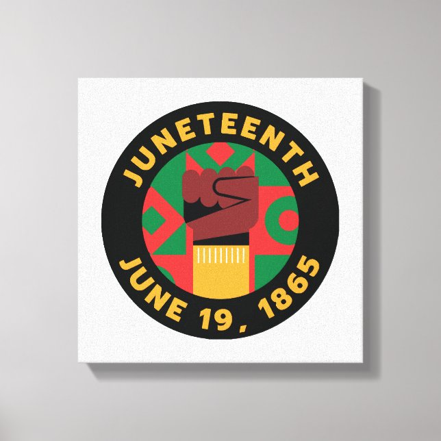 Juneteenth-firande  Till minne av frihet och  Canvastryck (Framsida)