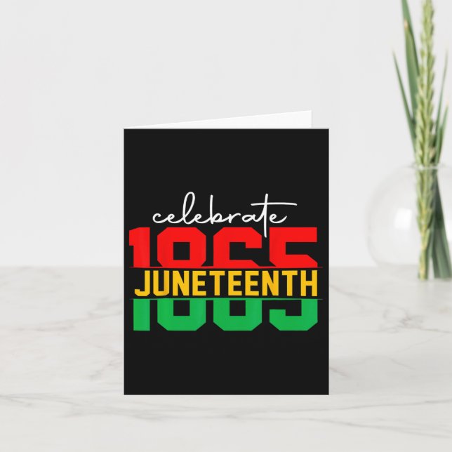 Juneteenth firar svart frihet 1865 Historia Mo Kort (Framsida)