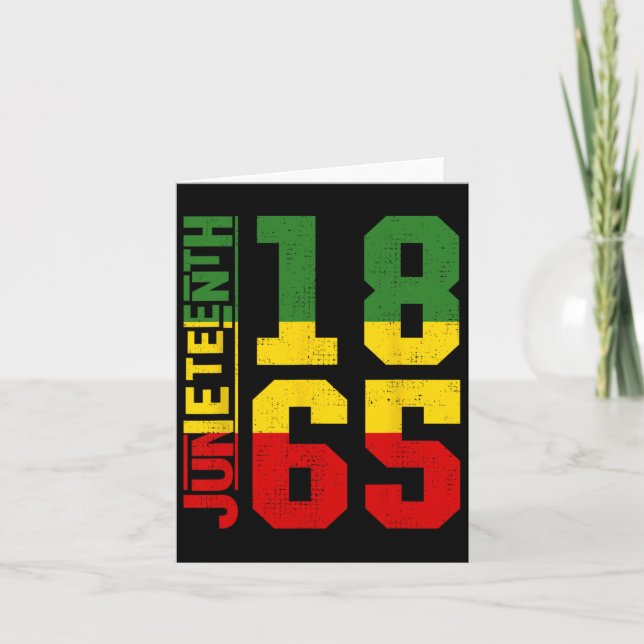 Juneteenth firar svart frihet 1865 Historia Mo Kort (Framsida)