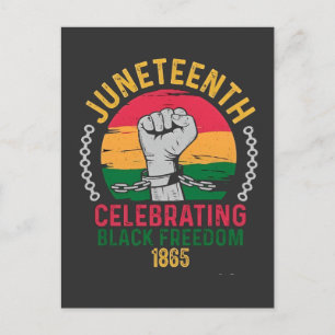 Juneteenth firar svart frihet 1865 inbjudan vykort
