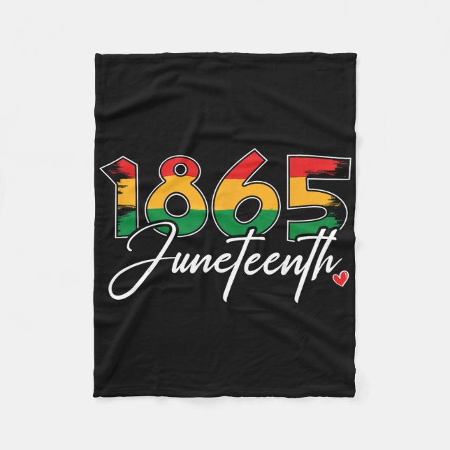 Juneteenth Firar Svart Frihet 1865 Juneteenth Fleecefilt (Framsidan)