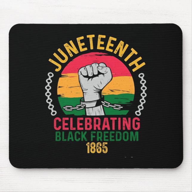 juneteenth firar svart frihet 1865 musmatta (Framsidan)