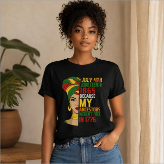 Juneteenth firar svart frihet 1865 t shirt