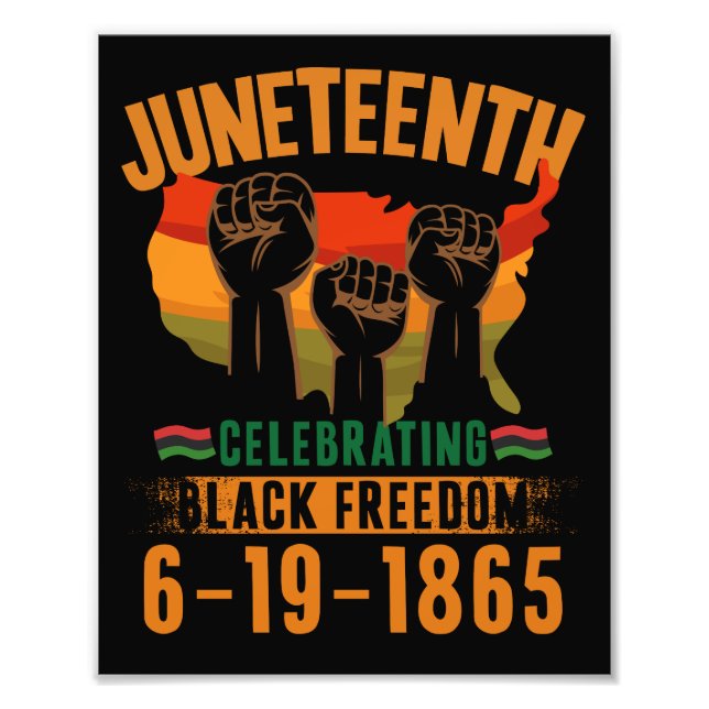 Juneteenth Firar Svart Frihet 186 Afrika Fototryck (Framsidan)