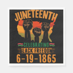 Juneteenth firar svart frihet 186 afrikansk pappersservett