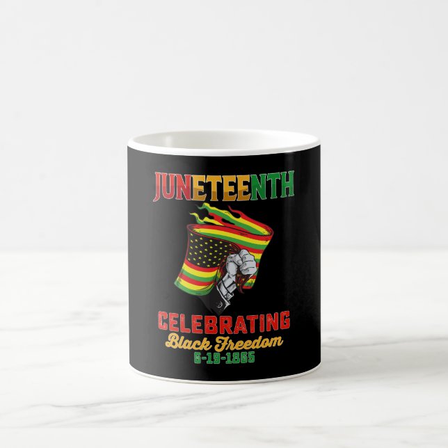 Juneteenth Firar Svart Frihet 6 19 1865 Kaffemugg (Center)