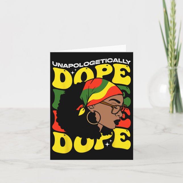 Juneteenth Flagga Celebrerar Svart Frihet Juneteen Kort (Framsida)