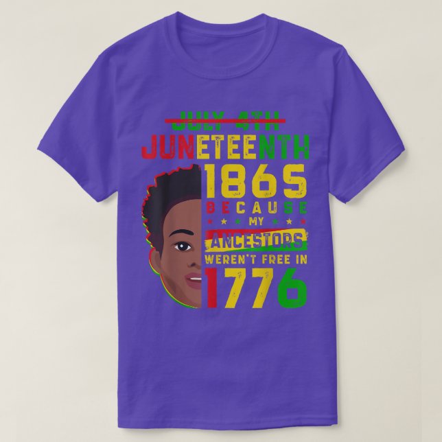 Juneteenth for Men African Black American Freedom  T Shirt (Design framsida)