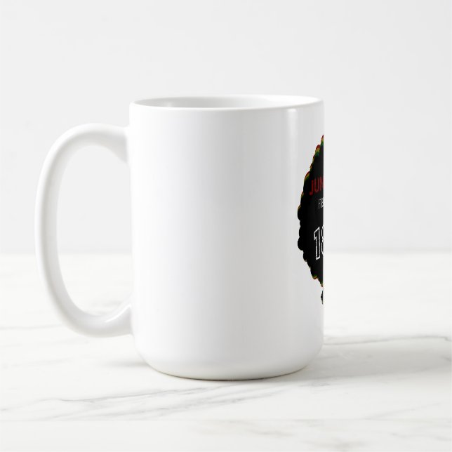Juneteenth Freedom Day 1865 firande design Kaffemugg (Vänster)