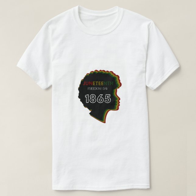 Juneteenth Freedom Day 1865 Firande Design T Shirt (Design framsida)