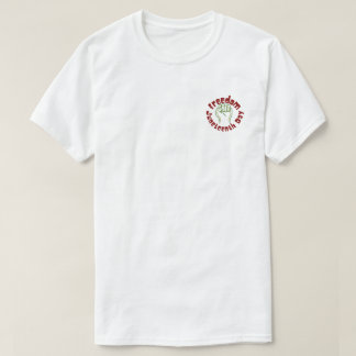 Juneteenth Freedom Day Knutna Grafisk Typografi T- T Shirt