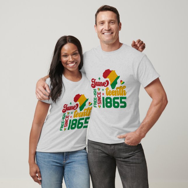 Juneteenth Fri-ish Sedan 1865 - Svart Historia T Shirt (Unisex)