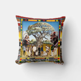 Juneteenth • Fridagsfirande Kastkudde Kudde