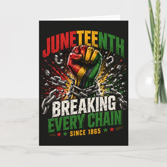 Juneteenth-frihet bryter varje kedja sedan 1865 kort (Framsida)