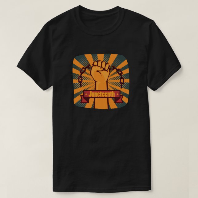 Juneteenth-frihet T Shirt (Design framsida)