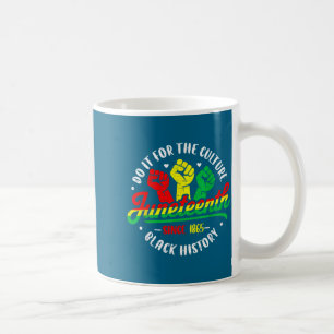 Juneteenth frihetsdag afrikansk 19 juni svart kaffemugg