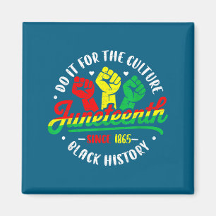 Juneteenth frihetsdag afrikansk 19 juni svart magnet