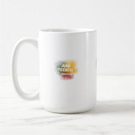 Juneteenth Frihetsdag Färgrik Rökeffekt Grafisk T- Kaffemugg