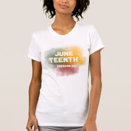 Juneteenth-frihetsdag Färgrik rökgrafik T-shirt