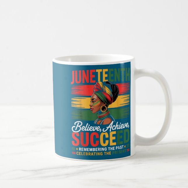 Juneteenth frihetsdag svart stolthet melanin kraft kaffemugg (Höger)