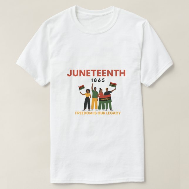 Juneteenth-frihetsdag T-shirt | Afroamerikan  (Design framsida)