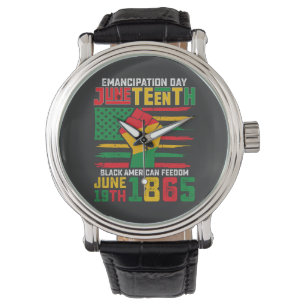 Juneteenth-frihetsdagen svarta amerikanska frihet armbandsur