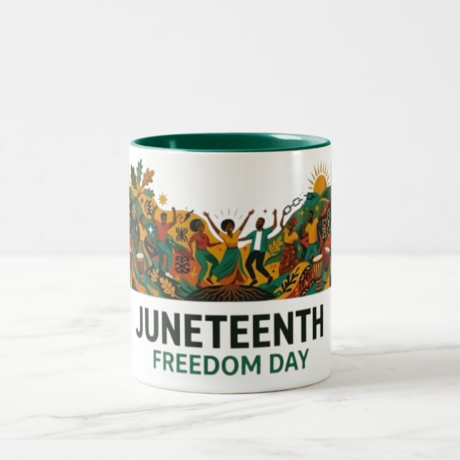 Juneteenth-frihetsdagen Två-Tonad Mugg (Center)