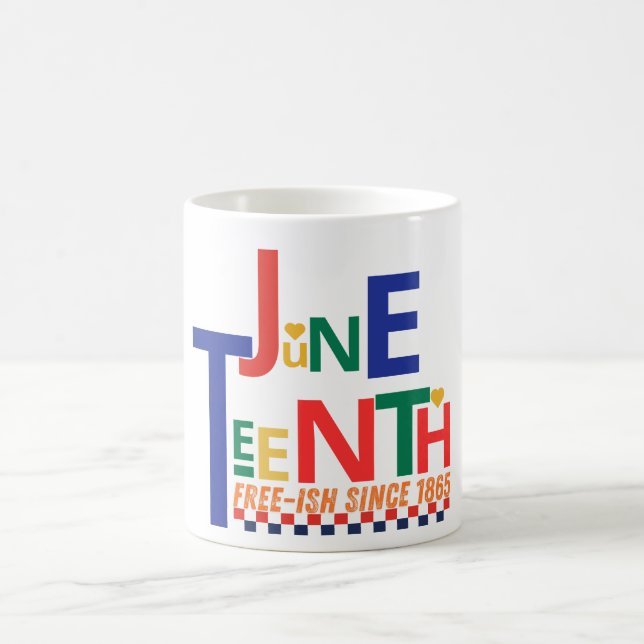 Juneteenth June 19, 1865 - Historical Commemoratio Kaffemugg (Center)