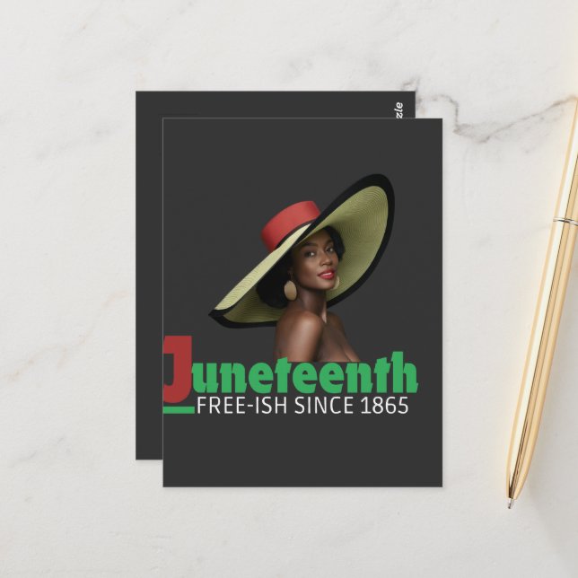 Juneteenth June 19, 1865 - Historical Commemoratio Vykort (Fram/Back In Situ)