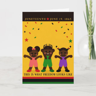 Juneteenth-kort Helgkort