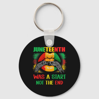 Juneteenth-kvinnor 1865 Läppar Afroamerikansk frih Nyckelring