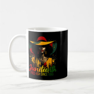 Juneteenth-kvinnor 2025 Firar svart frihetshistori Kaffemugg
