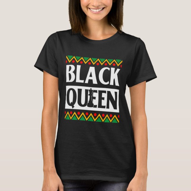 juneteenth kvinnor svart drottning flickor mamma s t shirt (Framsida)