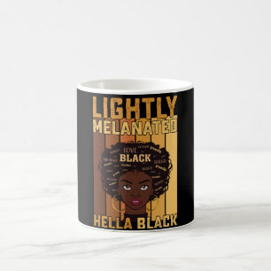 Juneteenth Lätt Melanerad Hella Svart Melanin Kaffemugg
