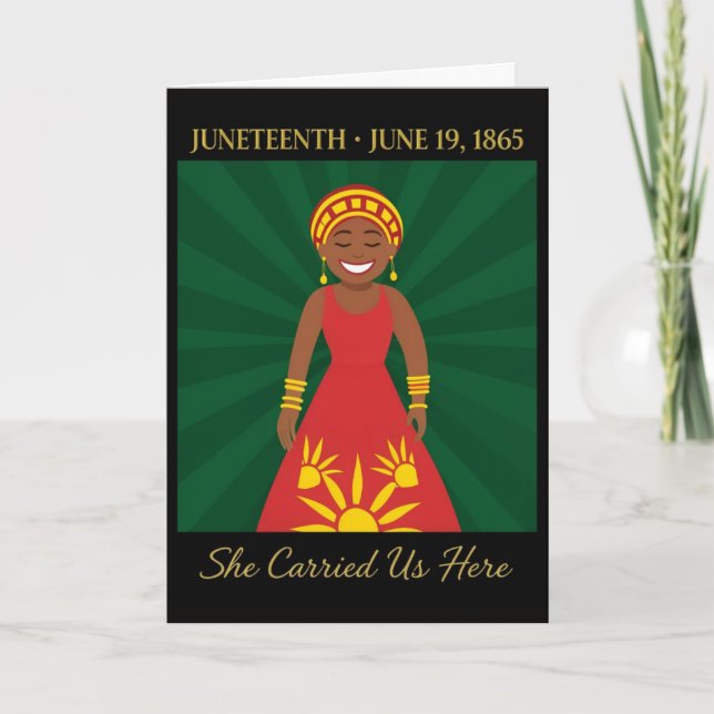 Juneteenth Matriark Morsdags-kort Helgkort (Framsida)