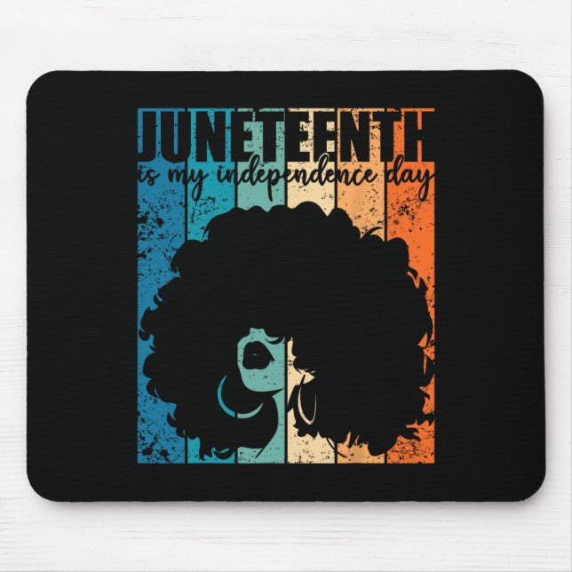 Juneteenth My Independence Day Retro Afro Women Me Musmatta (Framsidan)