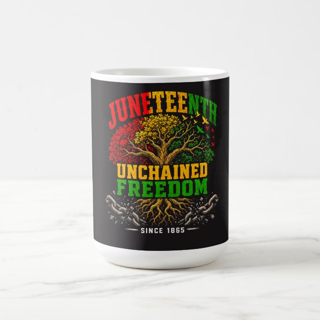 Juneteenth Ofullständiga Frihetsträdet Kaffemugg (Center)
