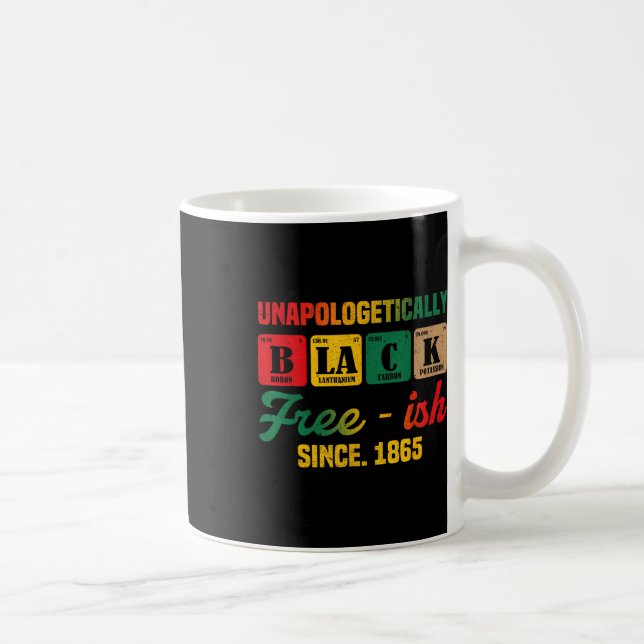 Juneteenth Oskyldigt Svarta Periodiska Kvinnor M Kaffemugg (Höger)