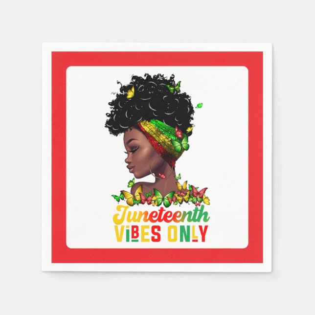 Juneteenth Pappersservett (Framsidan)