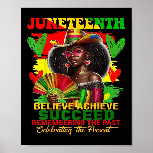 Juneteenth Remembering The Past Celebrating The Pr Poster (Framsidan)