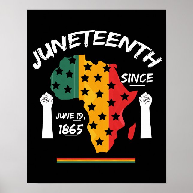 Juneteenth Sedan 19:e Juni 1865 T-shirt Free Ish Poster (Framsidan)