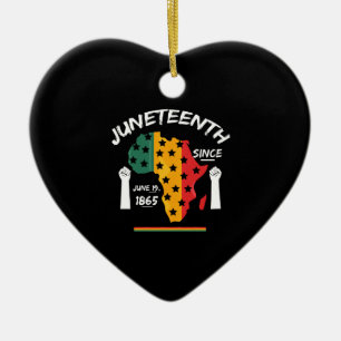 Juneteenth Sedan 19:e Juni 1865 T-shirt Gratis Ish Julgransprydnad Keramik
