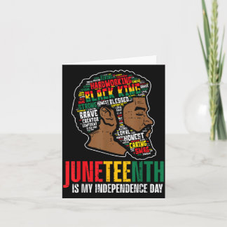 Juneteenth självständighetsdag afrikansk svart kun kort