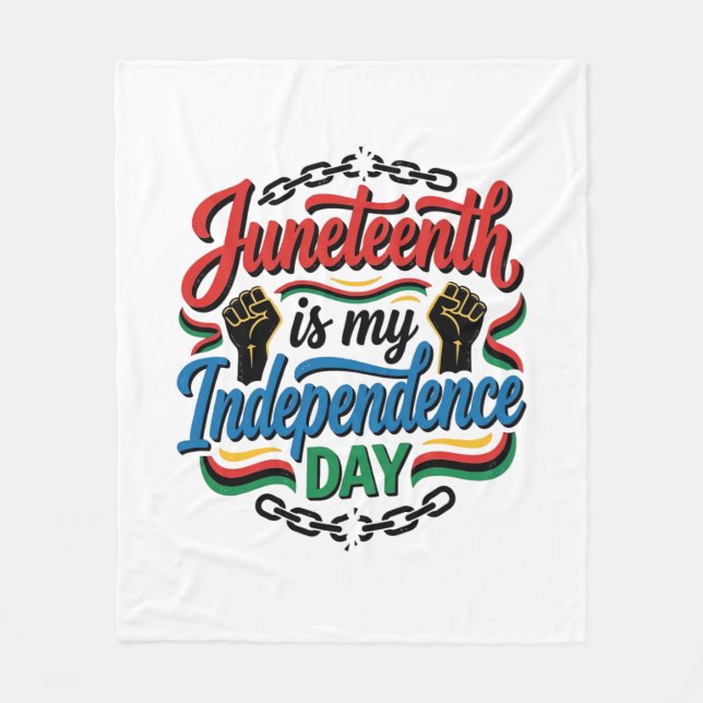 Juneteenth självständighetsdag Vintage Shirt Desig Fleecefilt (Framsidan)