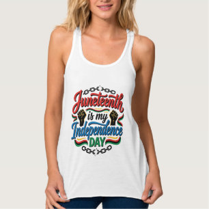 Juneteenth självständighetsdag Vintage Shirt Desig Linne Med Racerback