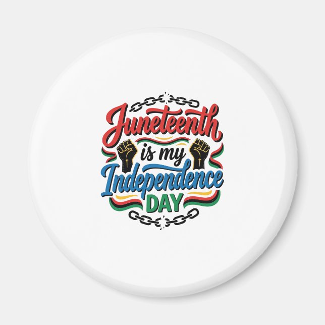 Juneteenth självständighetsdag Vintage Shirt Desig Magnet (Framsidan)