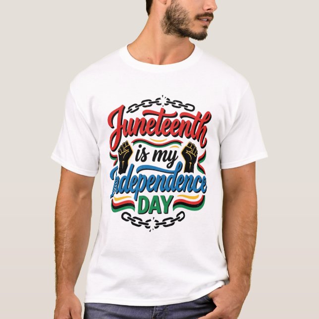 Juneteenth självständighetsdag Vintage Shirt Desig T (Framsida)