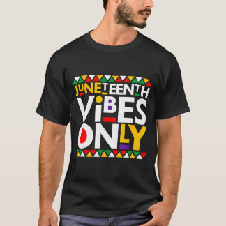 Juneteenth stämning endast 1865 afroamerikanska mä t shirt
