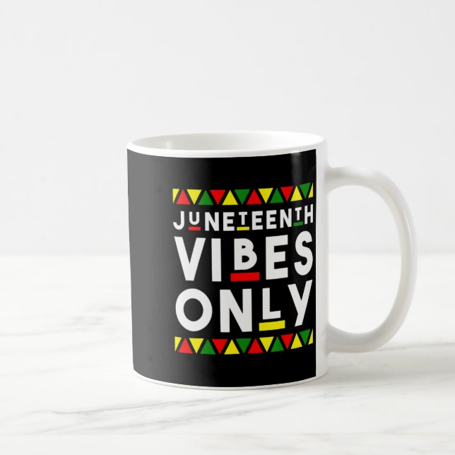 Juneteenth stämning endast afrikansk färg svart me kaffemugg (Höger)