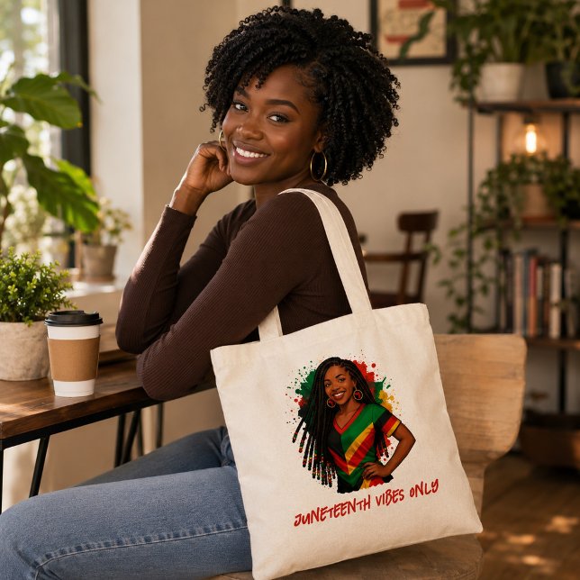 Juneteenth-stämning Endast Afrocentrisk Celebratio Tygkasse (Skapare uppladdad)